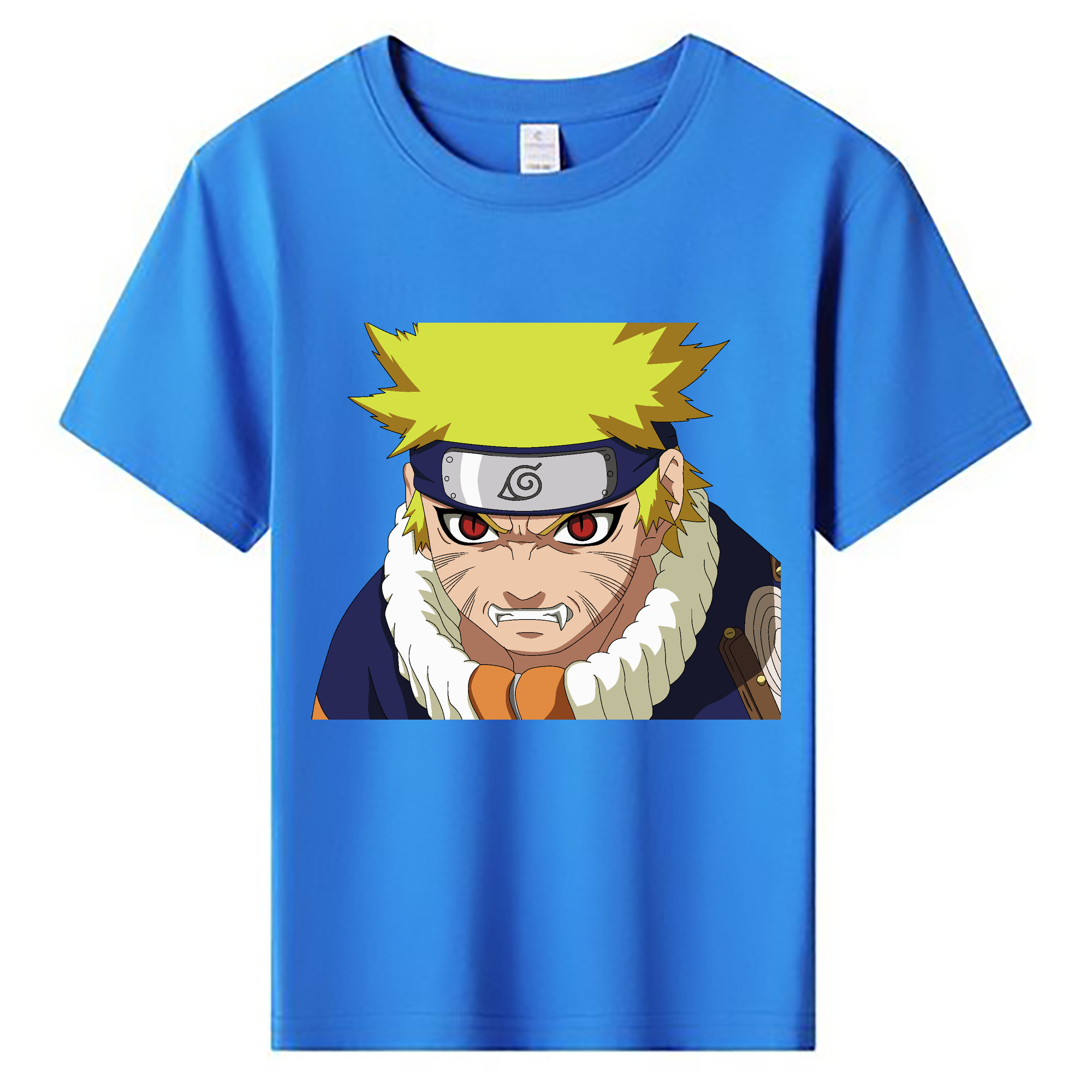 （画像用） NARUTO -ナルト- うずまき ナルト Uzumaki Naruto 綿100％キッズTシャツ（フロントプリント）